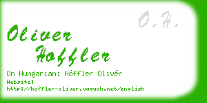 oliver hoffler business card