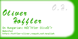 oliver hoffler business card